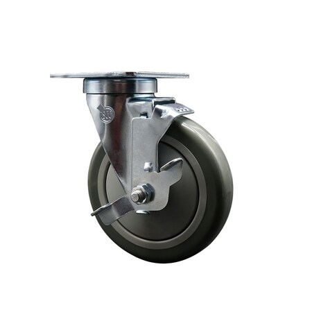 Service Caster Regency 600CASTERPC4 Replacement Caster with Brake REG-SCC-20S514-PPUB-TLB-TPU1